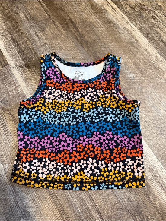 Hanna Andersson Other - Hanna Andersson Girls Size 6-7, stretchy spandex Girls' Multicolor Floral Tank